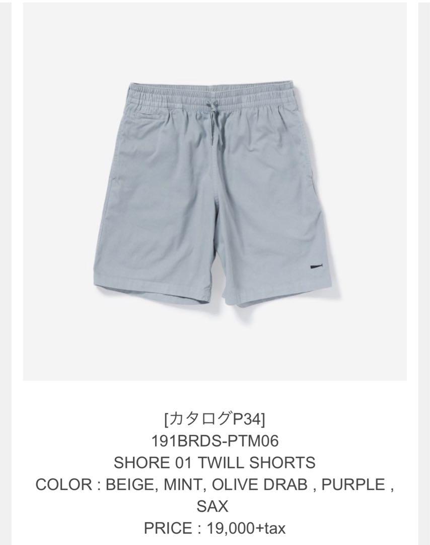 DESCENDANT 191BRDS-PTM06 SHORE 01 TWILL SHORTS