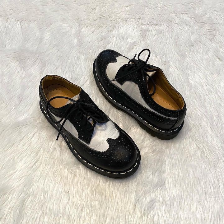 Dr. Martens 3989 Bex Smooth Leather Brogue, Women's Fashion, Footwear, Boots on Carousell