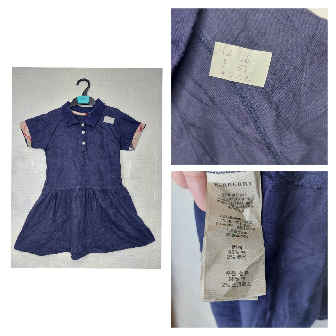 Burberry dress anak clearance