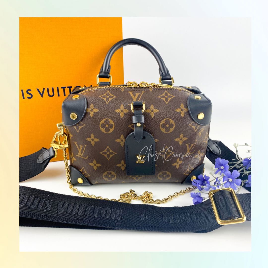 Authentic Louis Vuitton Petite Malle Souple Pink, Luxury, Bags & Wallets on  Carousell