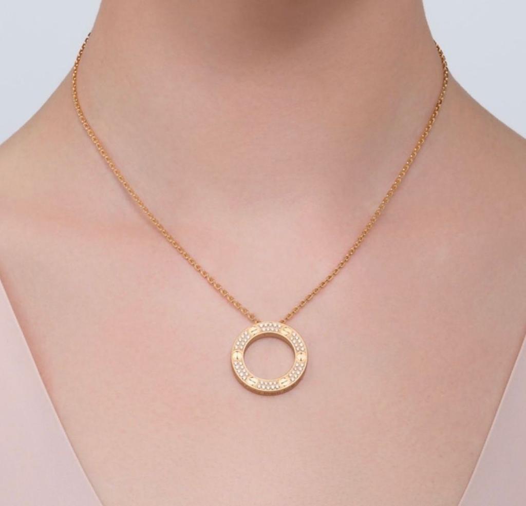 Fast Sale Cartier Love Pave Necklace 