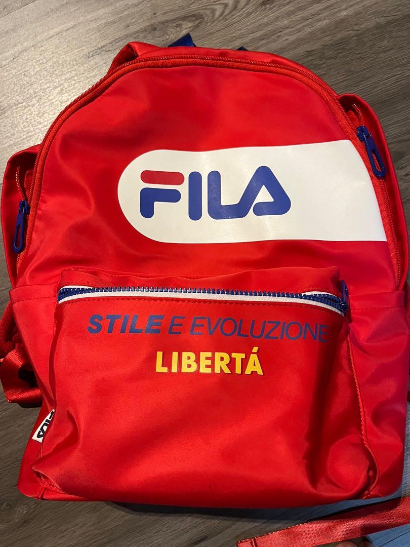 Fila red bag store