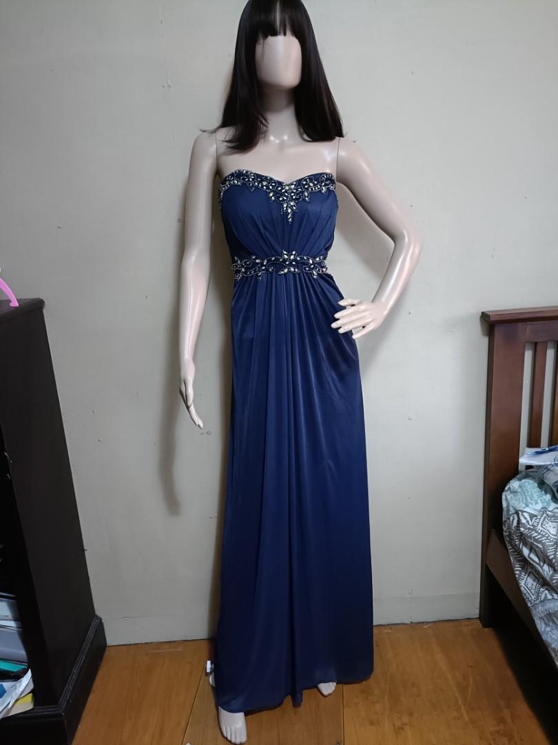 Cachet navy blue on sale dress