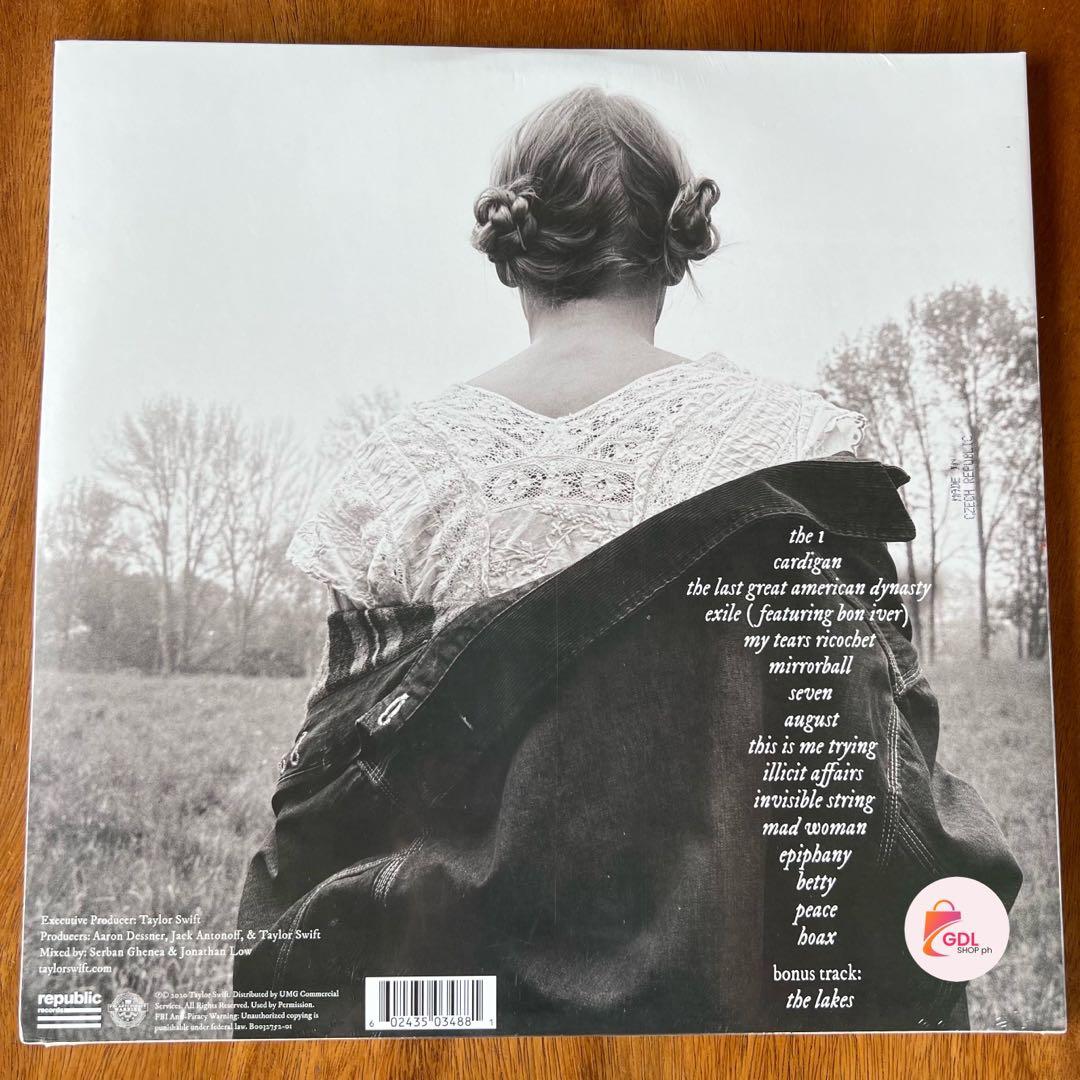 Folklore In The Trees Brown Vinyl (Category: Vinyls) located in Muntinlupa City. Submitted by gdlshop.ph (Listing ID 1165367948, Image 2). Description: Folklore In The Trees Brown Vinyl Price: P2,600 1pc only. Sealed. Stored in air conditioned room This is a legit, original, officially licensed Taylor Swift merch purchased directly from the band’s record label, store, online store, or licensed distributor..