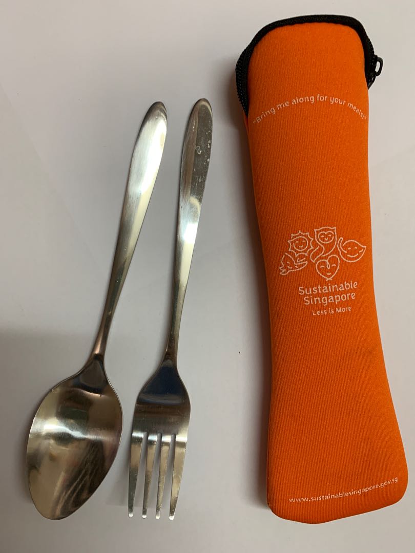 Fork and spoon set (travel set), Furniture & Home Living, Kitchenware