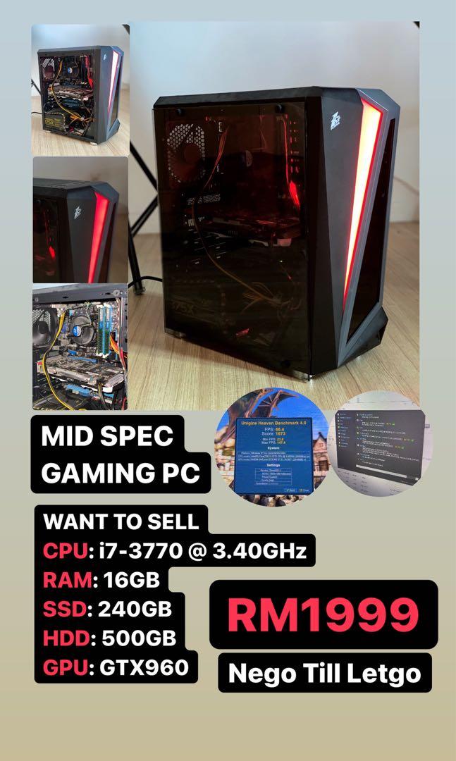お取引中)爆速ゲーミング Core-i7 GTX960 SSD480G おおい メモリ 