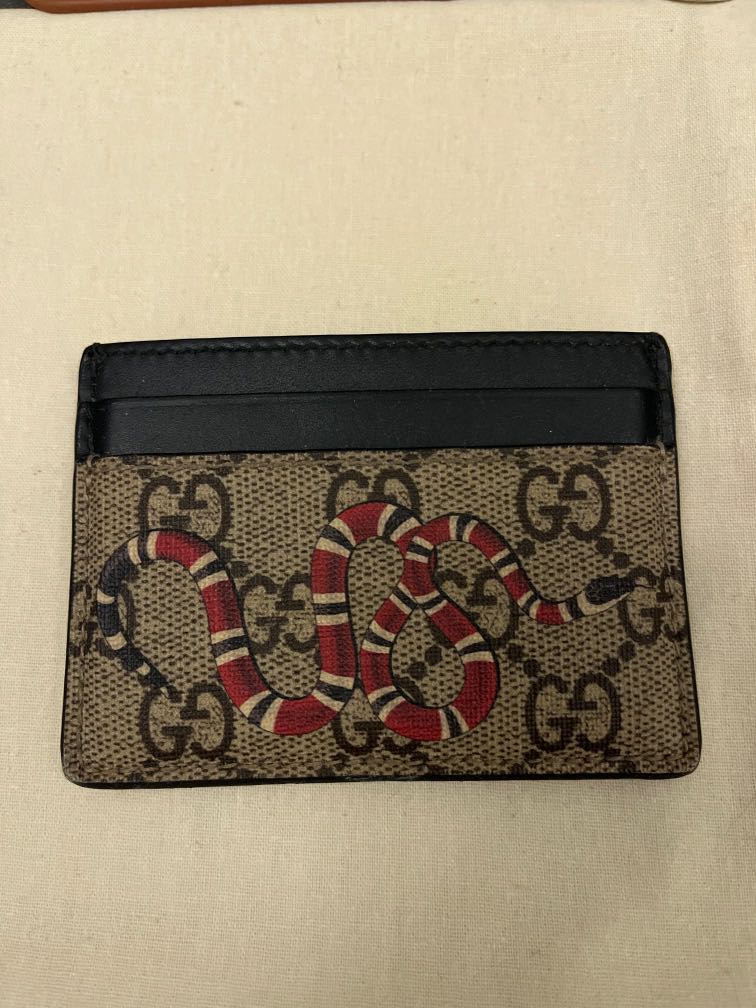 Gucci Cardholder Snake , Men's Fashion, Watches & Accessories, Wallets
