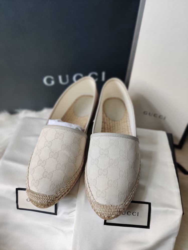 Gucci white espadrilles new arrivals