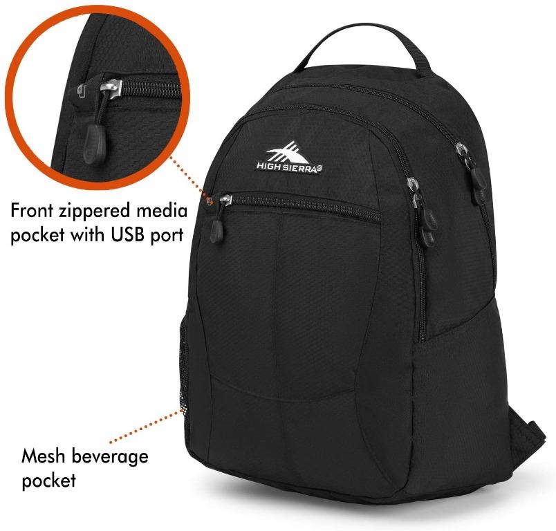 High Sierra Curve Backpack, Men's Fashion, Bags, Backpacks on Carousell