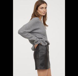 全新皮裙！H&M 超辣皮裙 短裙 