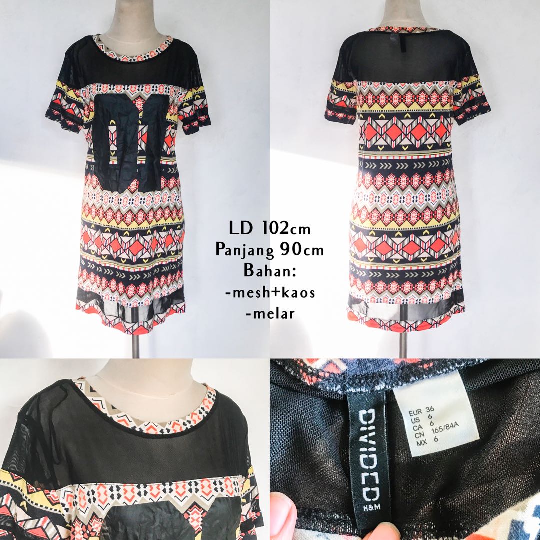H\u0026M Jersey Short Dress, Fesyen Wanita 