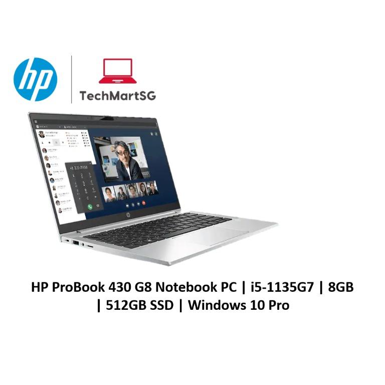 HP ProBook 430 G8 Notebook PC | i5-1135G7 | 8GB | 512GB SSD | Windows ...