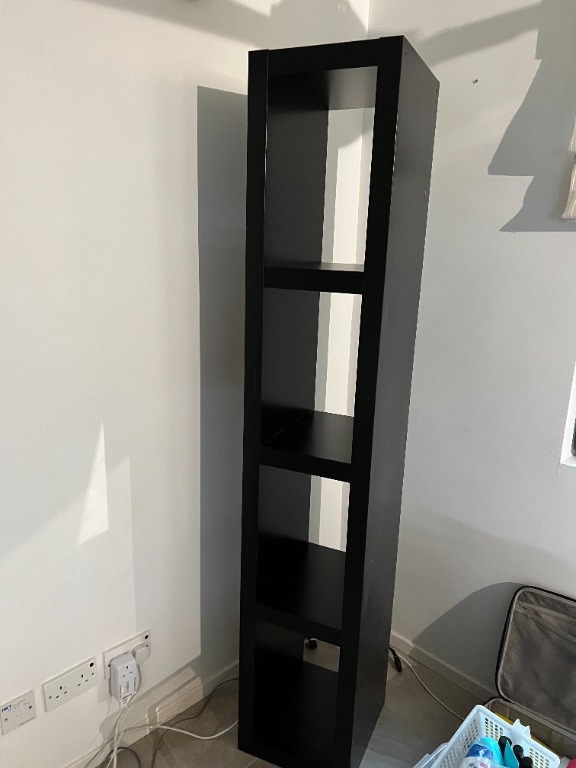 Ikea Black Lack Shelf, 傢俬＆家居, 傢俬, 書櫃、櫃子及架 Carousell