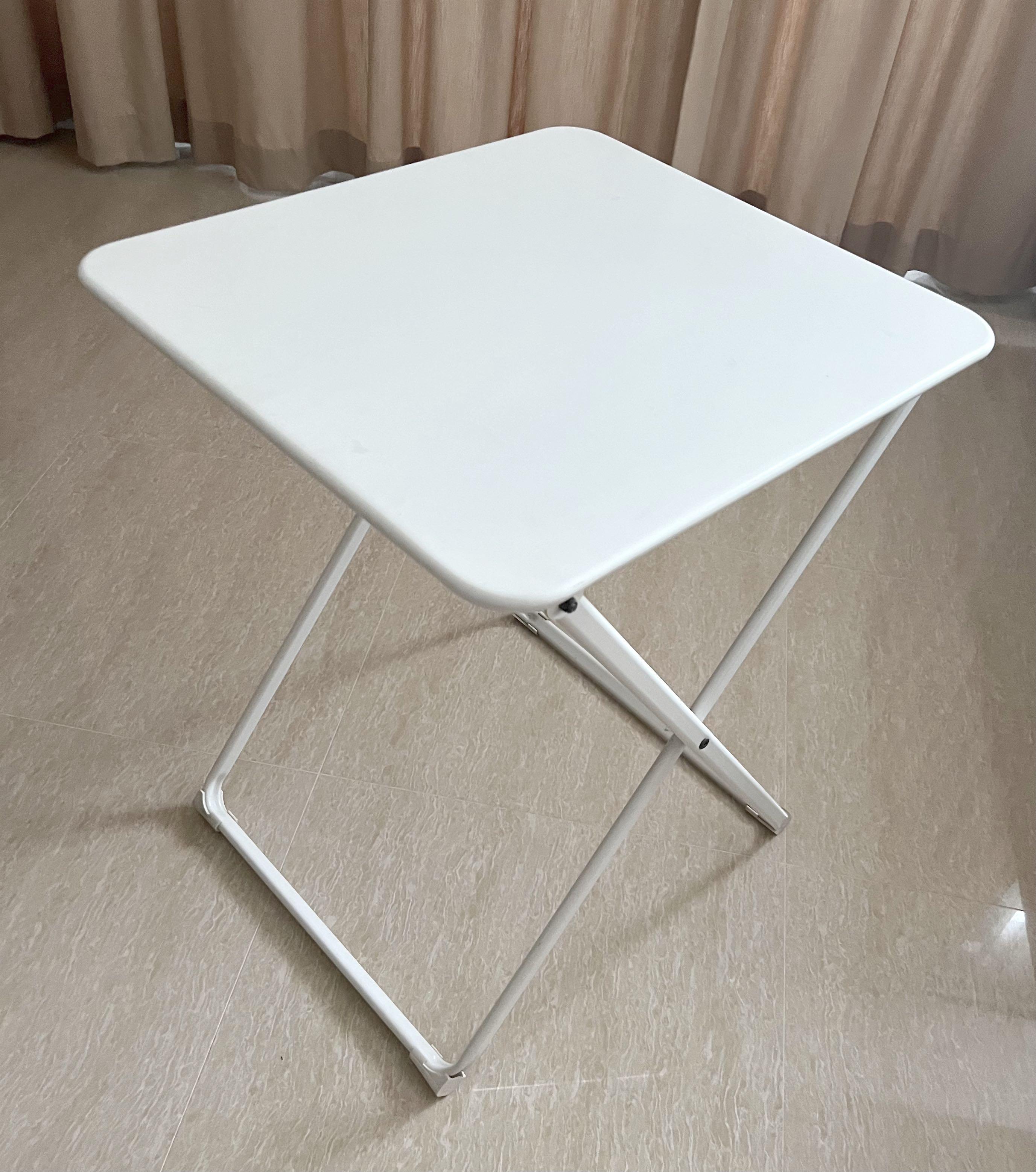 Ikea Haro folding/foldable metal table 55 x 60cm, Furniture & Home