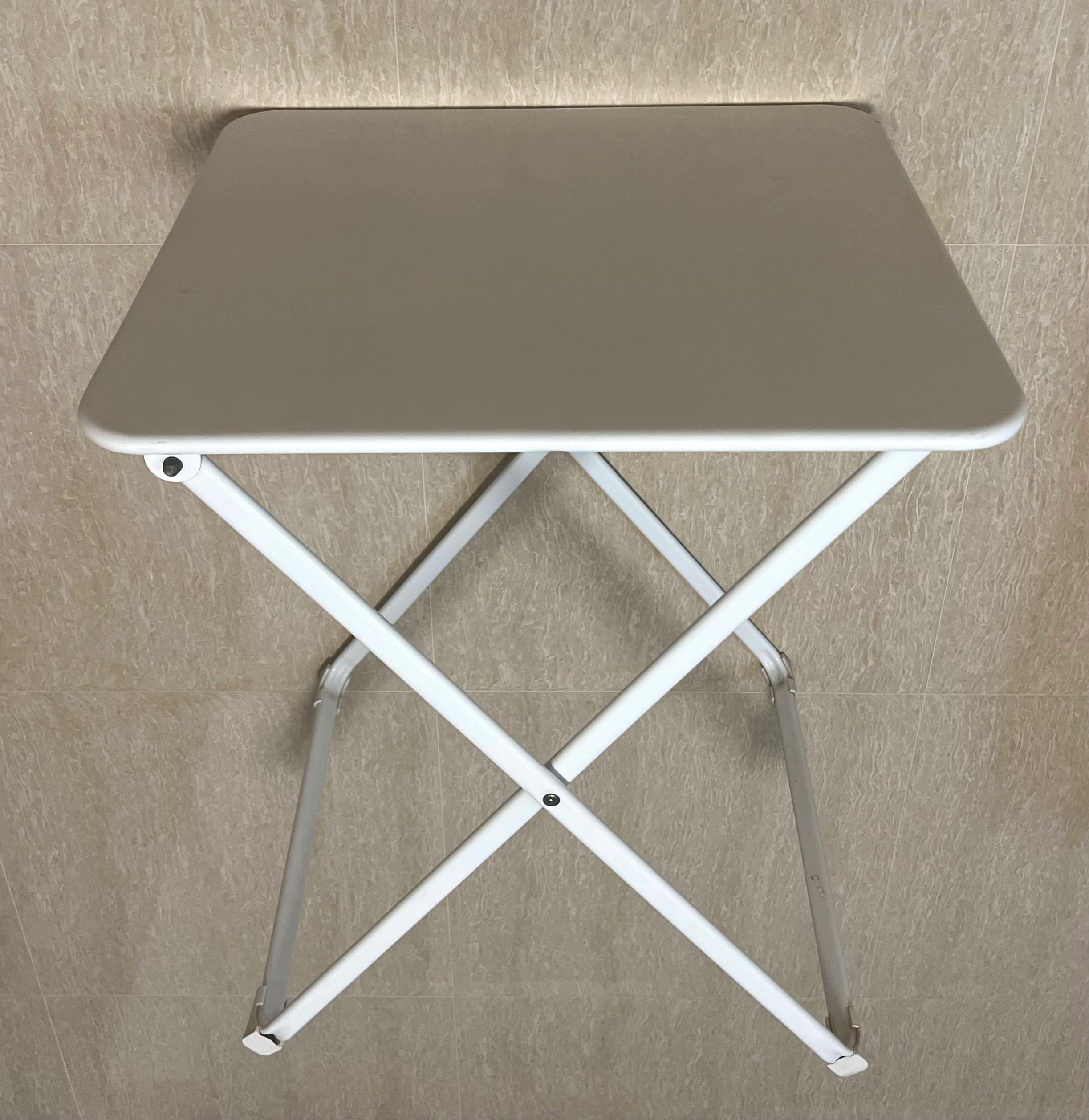 Ikea Haro folding/foldable metal table 55 x 60cm, Furniture & Home
