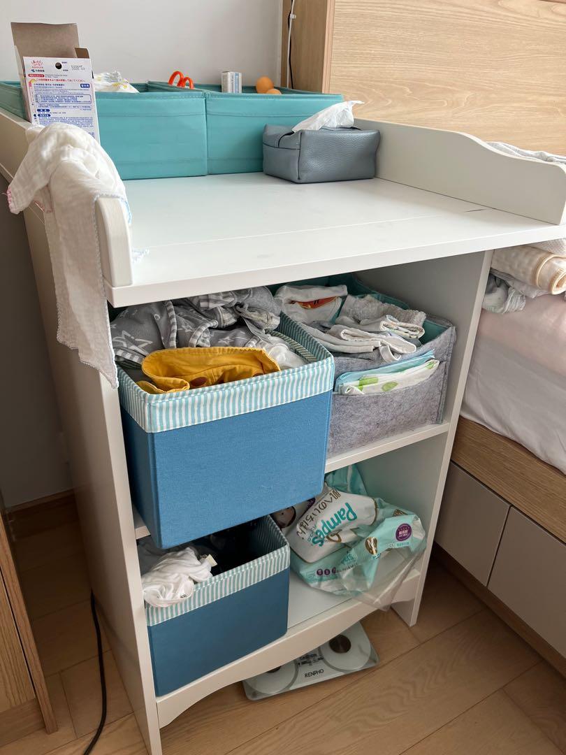 IKea smagora Changing table/bookshelf, white, 兒童＆孕婦用品, 兒童傢具, 兒童傢具 換尿片