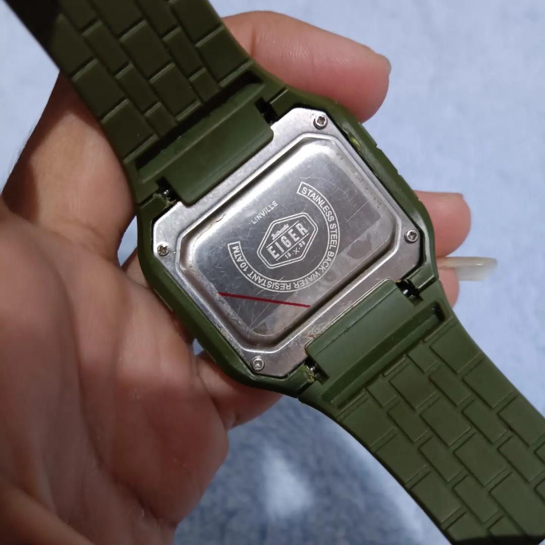 Jam tangan outdoor adventure EIGER LINVILLE original cakep, Fesyen Pria