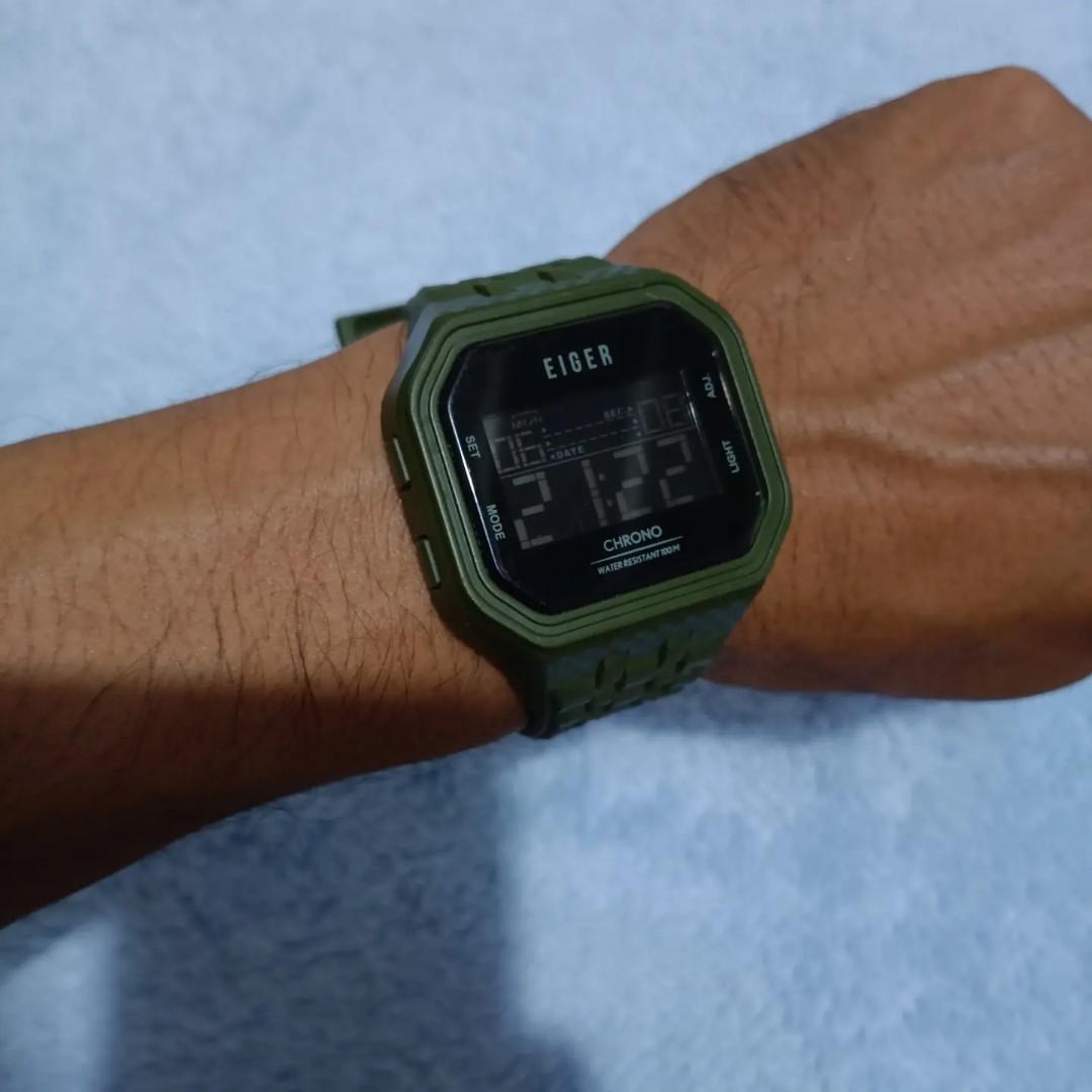 Jam tangan outdoor adventure EIGER LINVILLE original cakep, Fesyen Pria