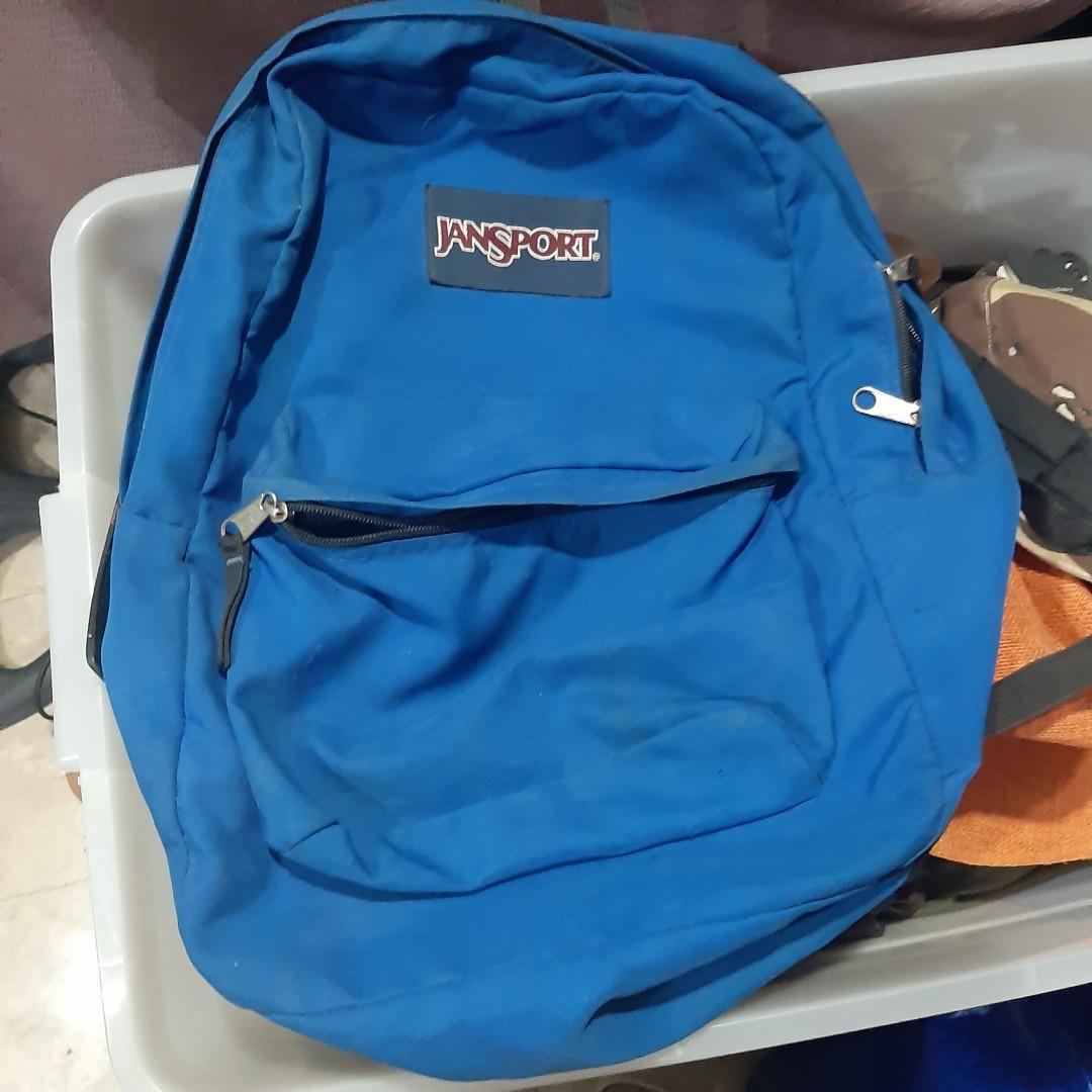 Blue jansport deals bag
