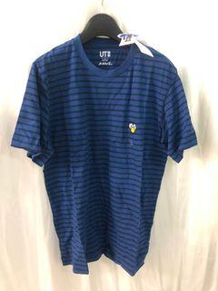 Kaws聯名款unique 藍黑條紋上衣