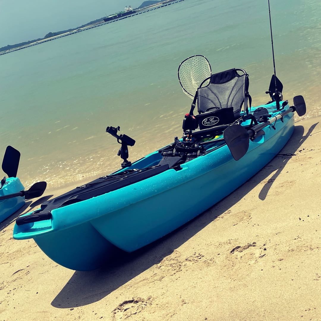 Kayak fishing . Leg paddle, Sports Equipment, Fishing on Carousell