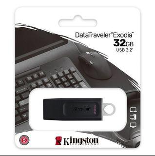 <包平郵>KINGSTON - 32GB DataTraveler Exodia USB3.2 隨身碟 USB手指