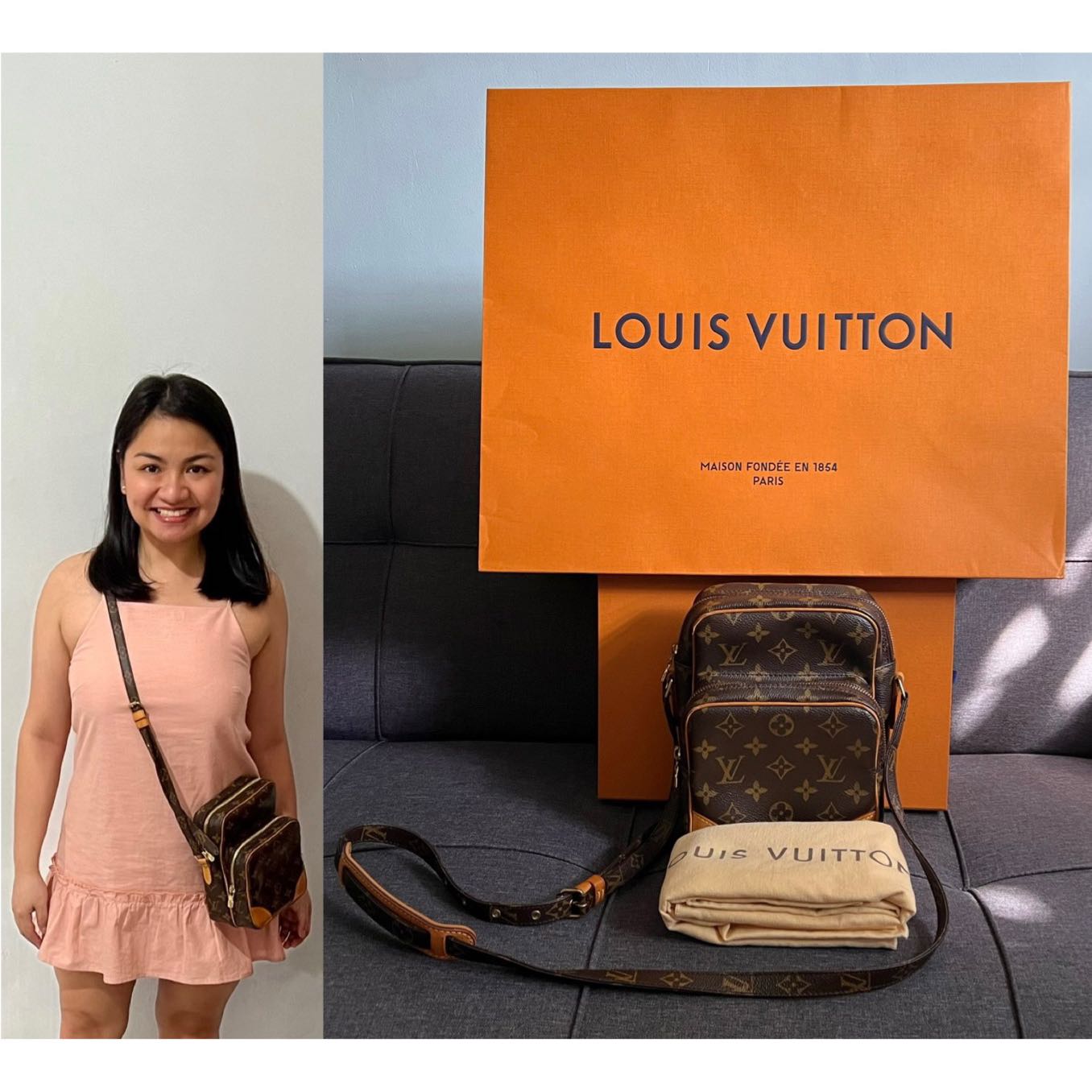 Louis Vuitton Danube Monogram Shadow PM Black, Luxury, Bags & Wallets on  Carousell