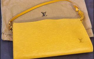 Louis Vuitton Epi Leather Pochette Accessoires Yellow