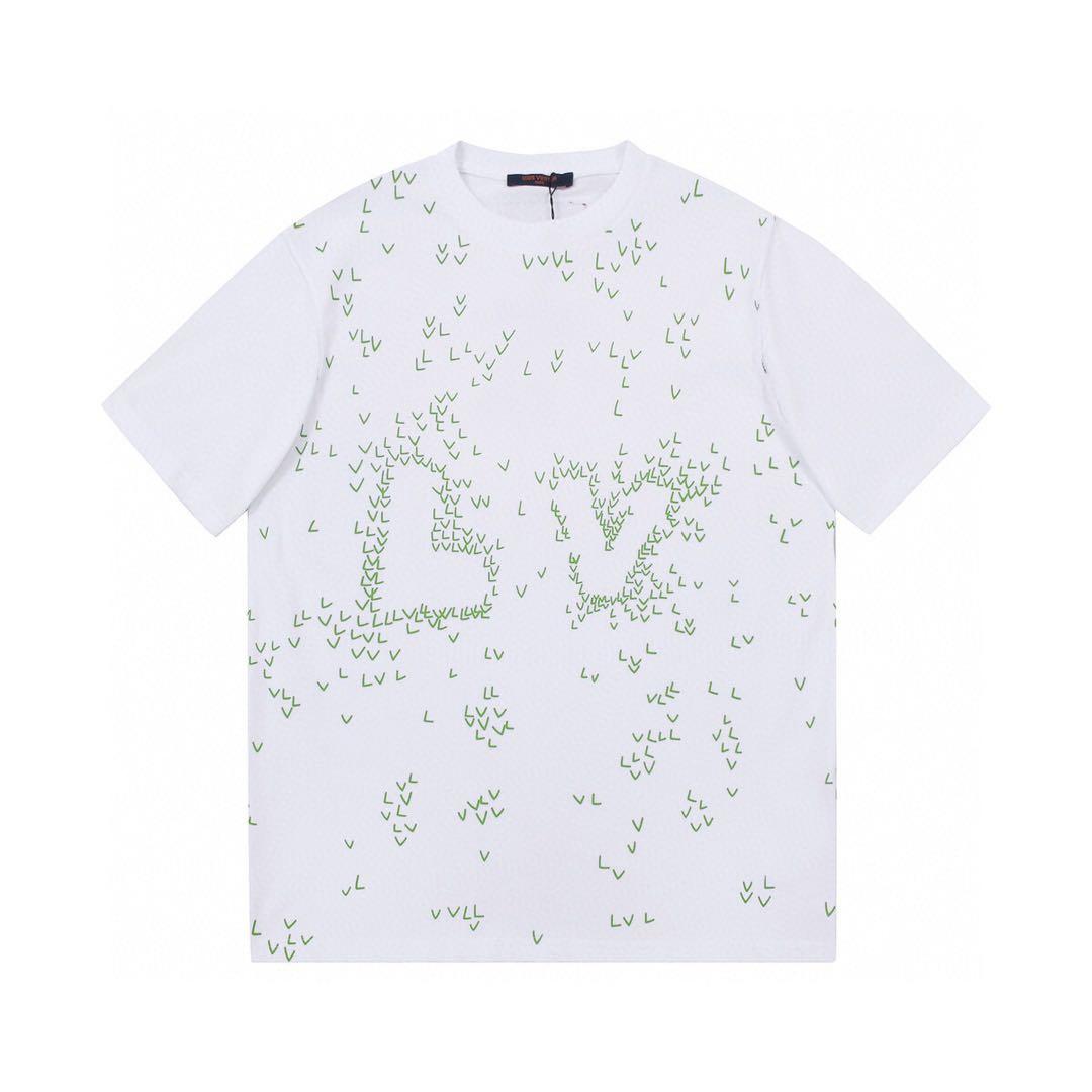 LOUIS VUITTON LV SPREAD EMBROIDERY T-SHIRT / TEE (2 COLOR), Luxury, Apparel  on Carousell