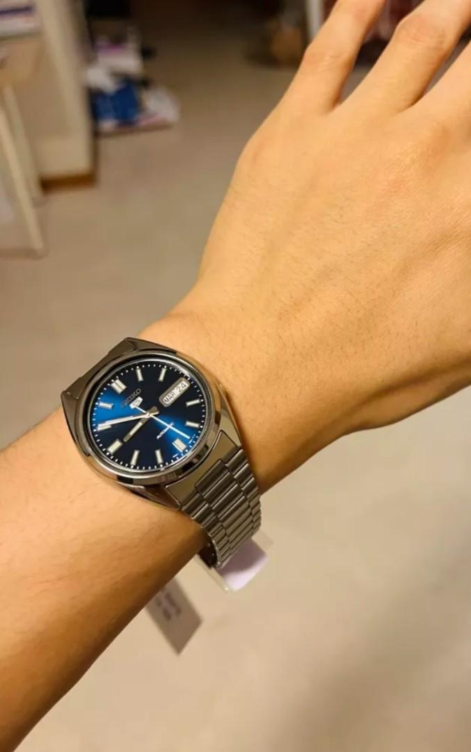 Lowest Price Seiko 5 SNXS77 Men s Automatic Blue Dial Stainless Steel Watch Discontinued snxs77 snxs77k snxs77k1 Birthday gift birthday seiko Men s Fashion Watches Accessories Watches on Carousell