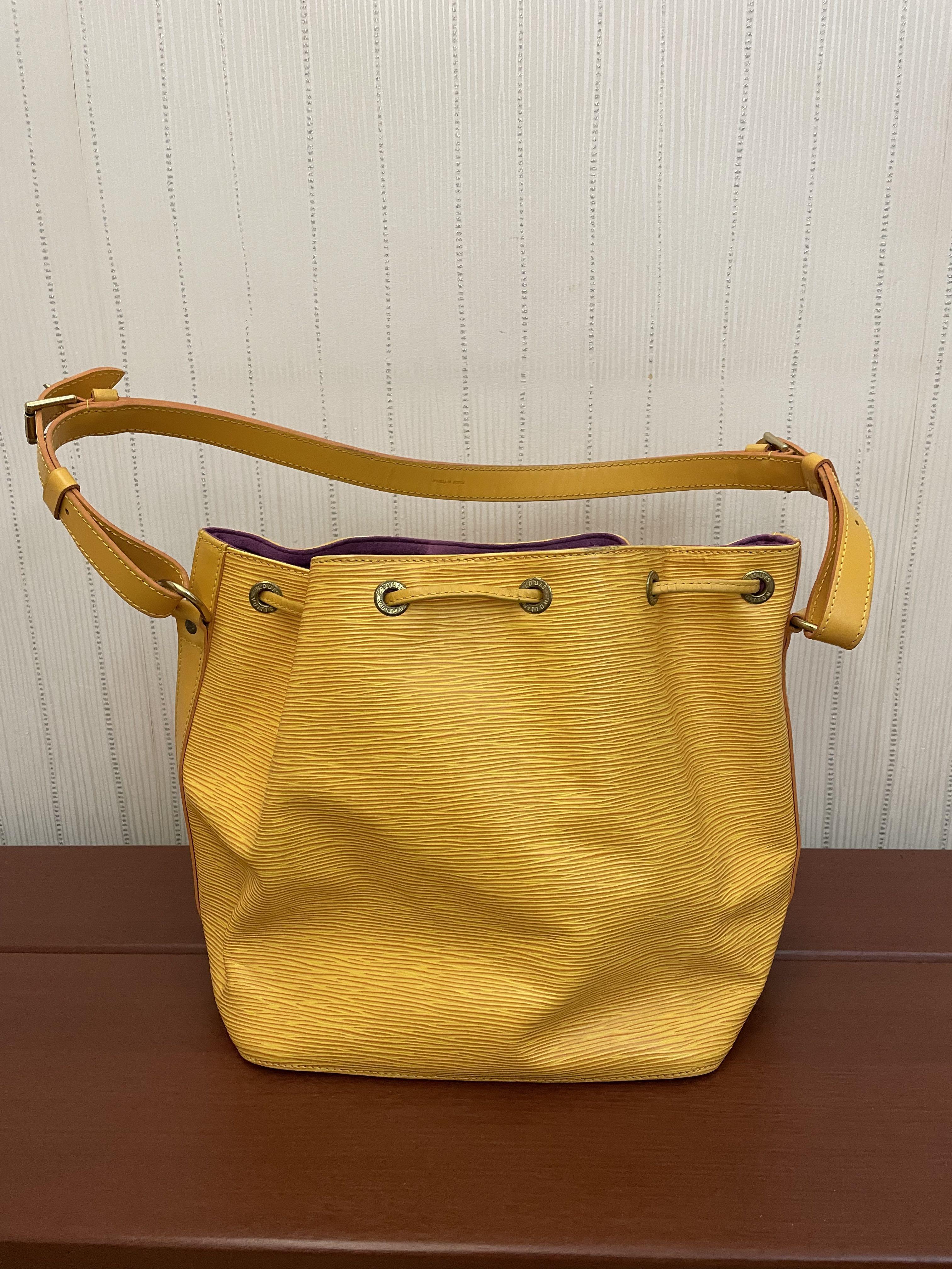 LOUIS VUITTON Epi Petit Noe Shoulder Bag Tassili Yellow M44109 LV