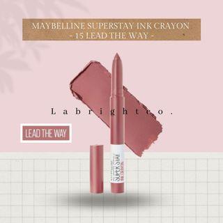 Maybelline superstay ink crayon shade 15 lead the way
