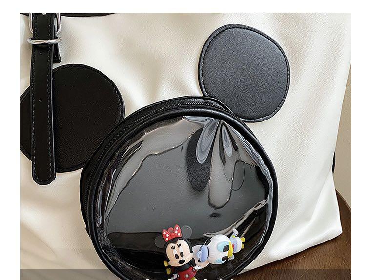 Mickey Silhouette with Mascots Shoulder Bag Women s Fashion Bags