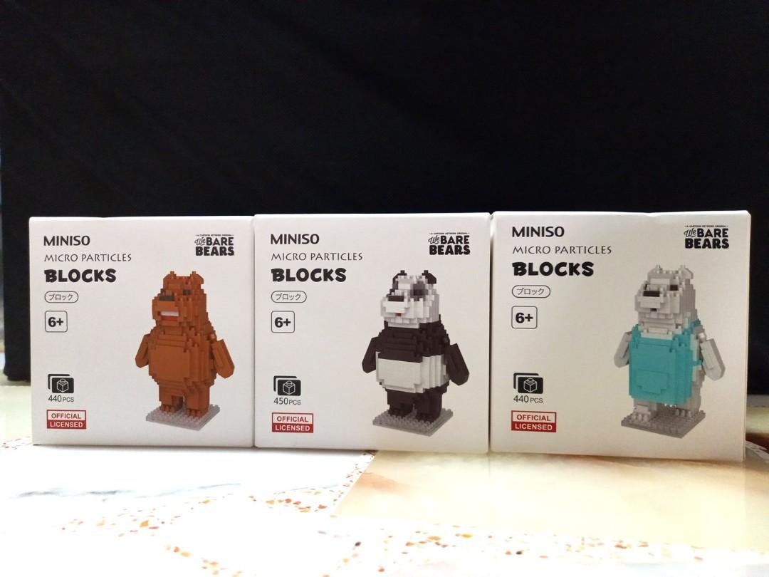Miniso microparticles blocks 2024 we bare bears