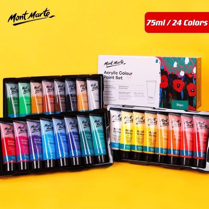 Mont Marte Signature Acrylic Colour Paint Set 18 x 75ml