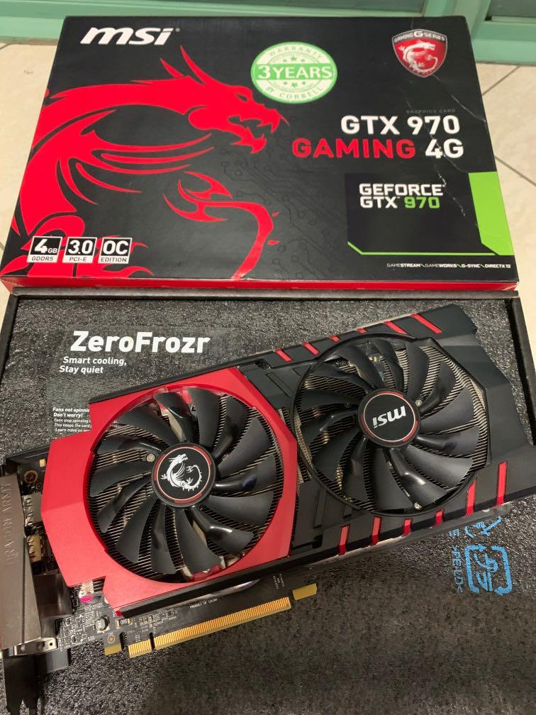 MSI GTX 970 Gaming 4G Computers Tech Parts Accessories