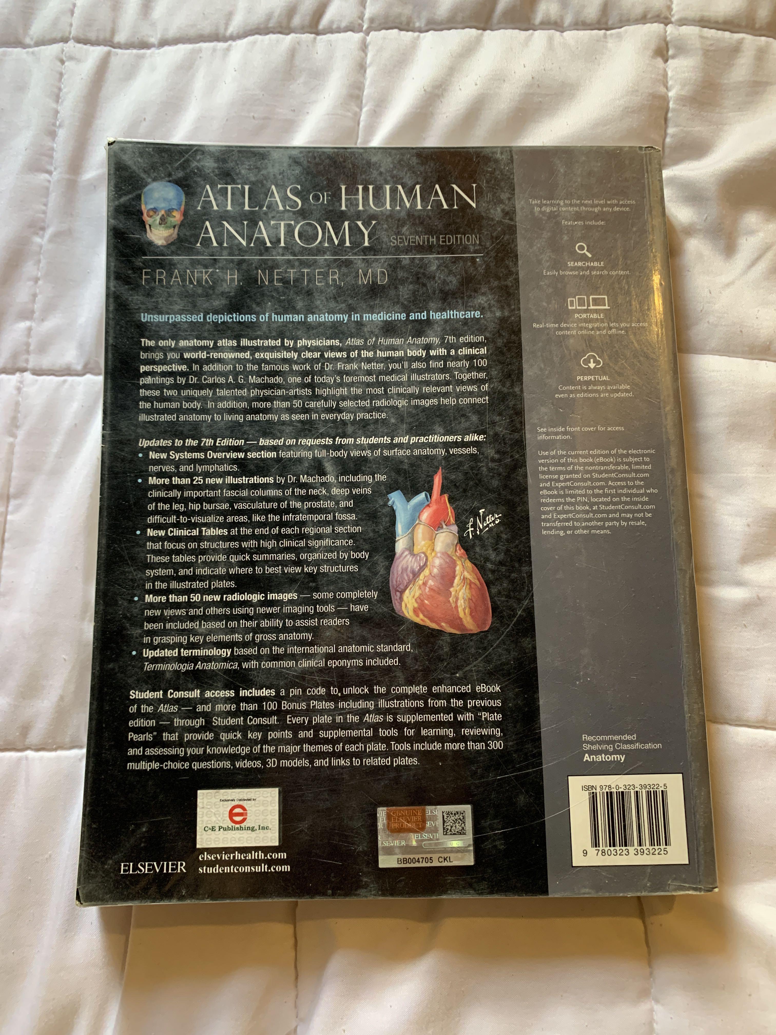 NETTER Atlas of Human Anatomy, Hobbies & Toys, Books & Magazines ...