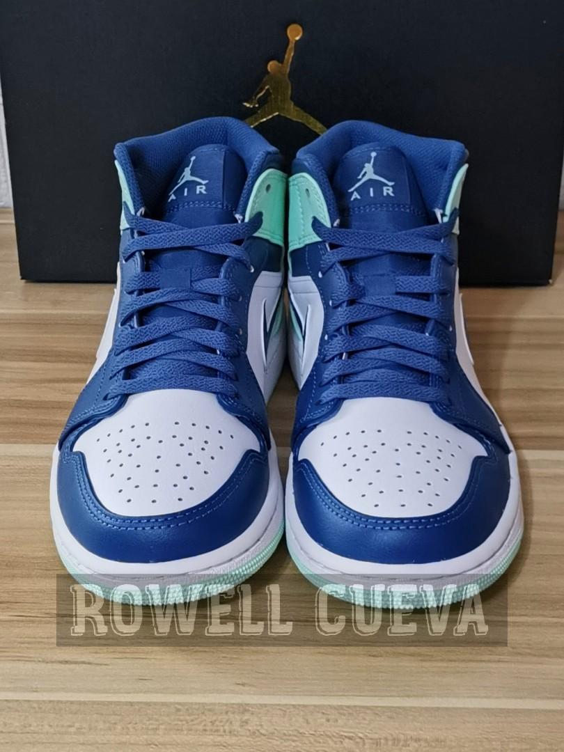 Nike Air Jordan 1 Mid BLUE MINT on Carousell