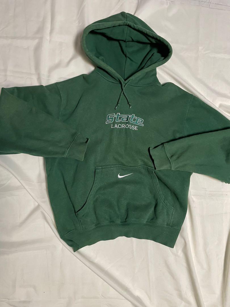 Mathis Rubicundo Contar Nike Vintage Hoodie Lacrosse Green, Men's Fashion, Tops & Sets, Hoodies on  Carousell