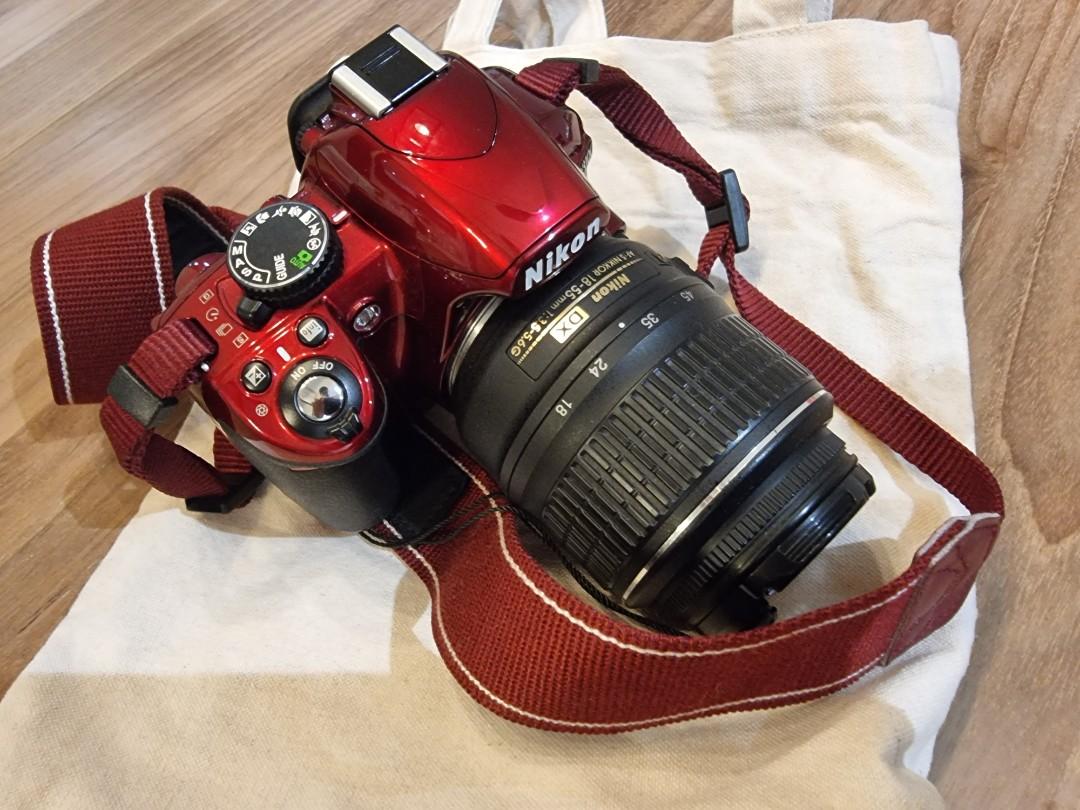 nikon d3100 red body