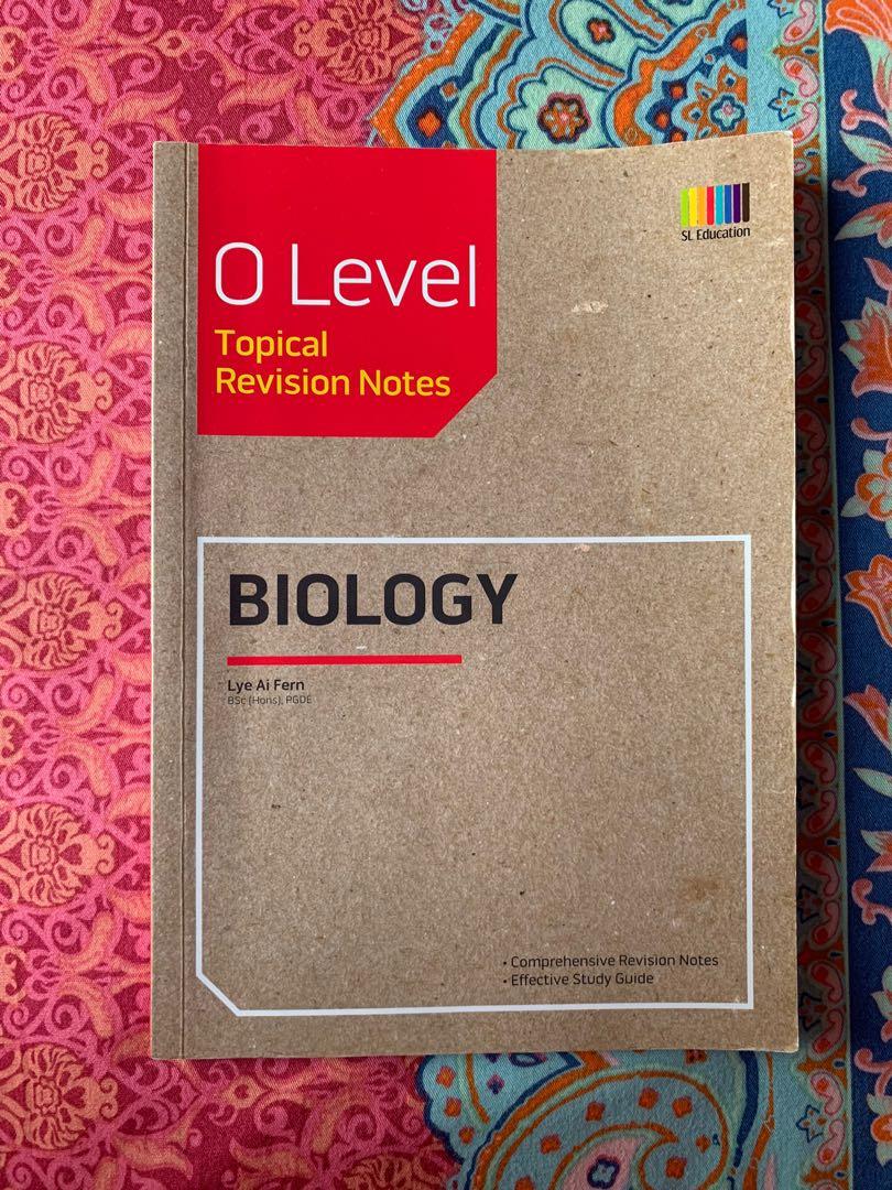 O Level Biology Topical Revision Notes, Hobbies & Toys, Books ...