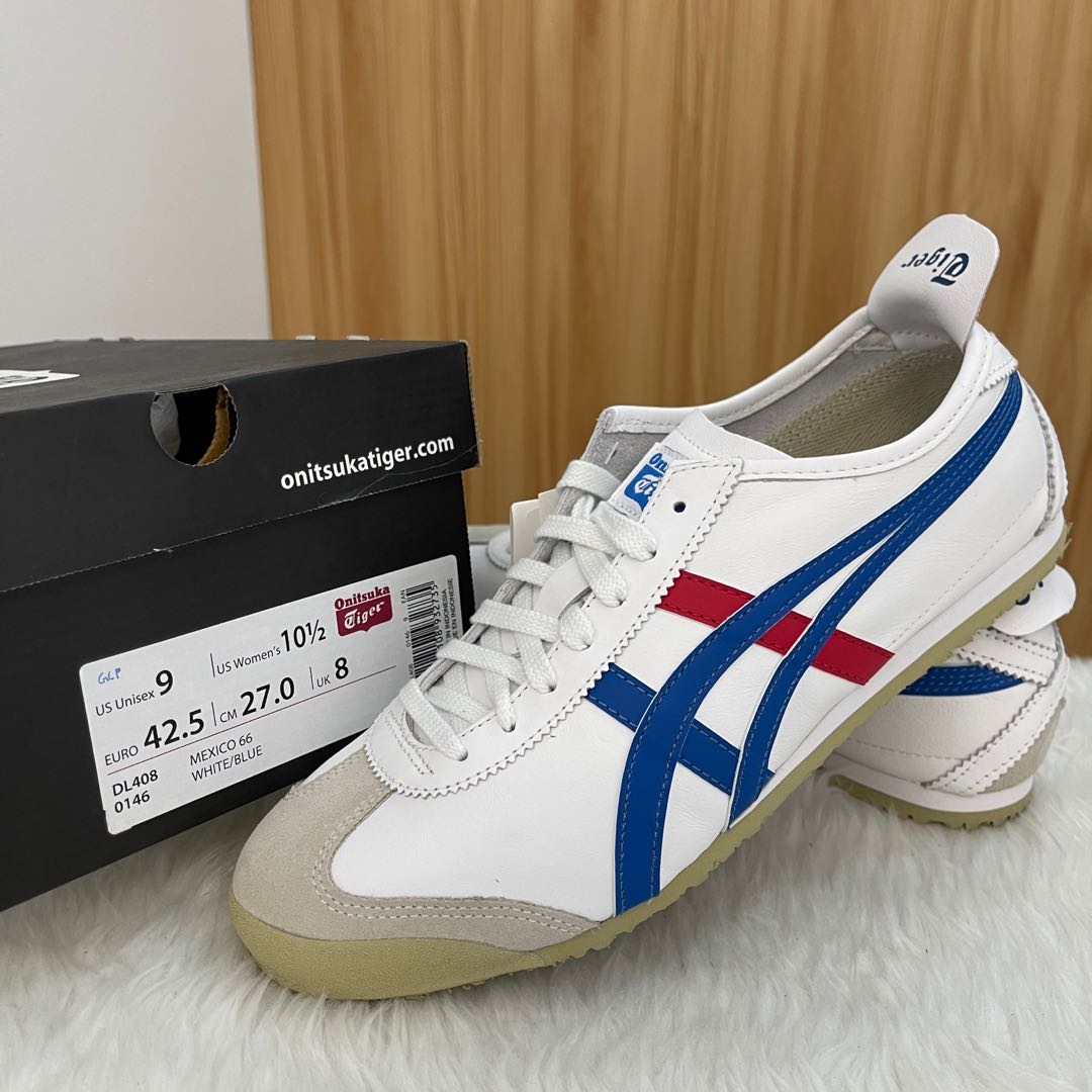 Onitsuka Mexico 66 Classic White Blue US9 Men s Fashion Footwear