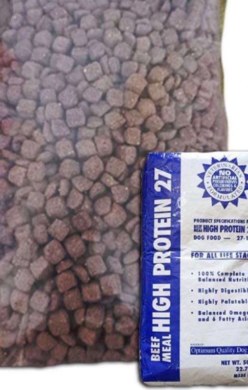 OPTIMA BLUE High Protein Beef Meal FOR ALL LIFE STAGES Adult Puppy Made in USA REPACKED Dog Food 1KG P105 kilo