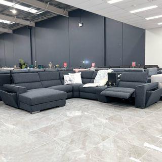 Optimus Extreme Dark Grey Fabric Multifunctional Theatre Lounge NEW IN STOCK