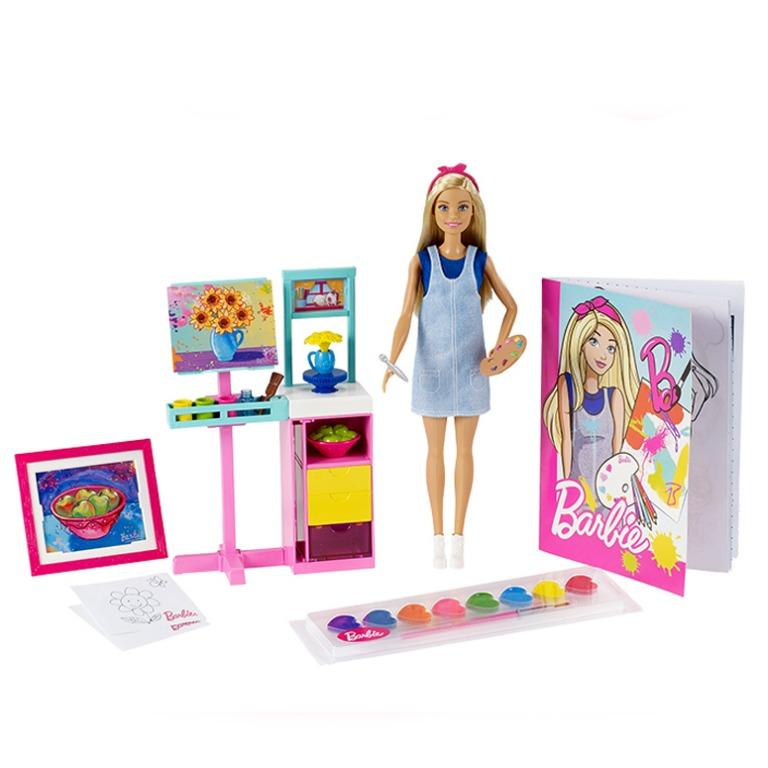 Barbie art studio playset new arrivals