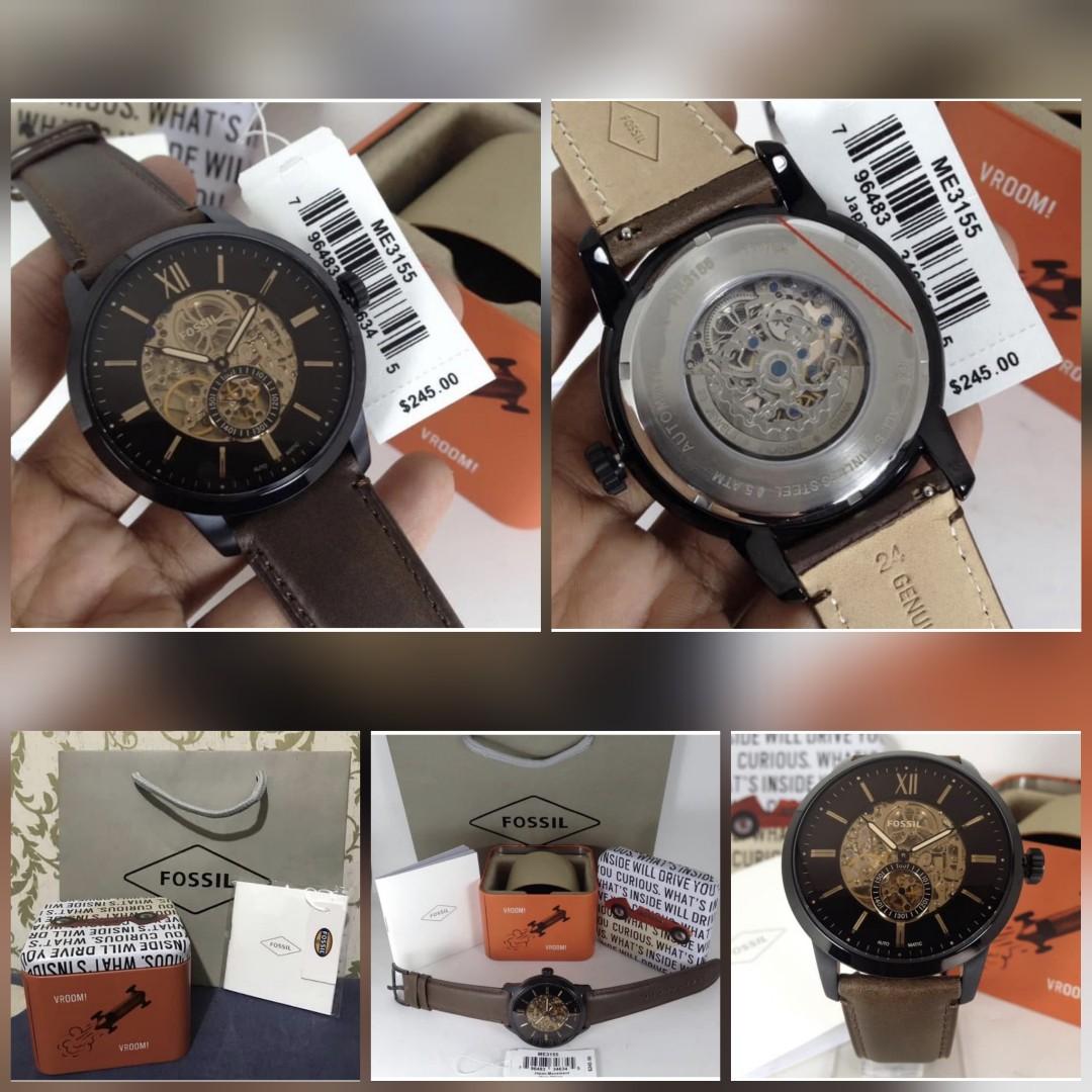 ORIGINAL BERGARANSI Fossil ME3135 Automatic Townsman Jam Tangan Pria Barang Mewah Jam Tangan di Carousell