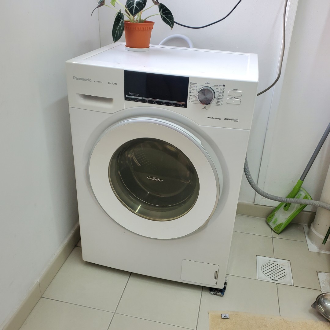 Panasonic front load washing machine 8kg . 80, TV & Home Appliances
