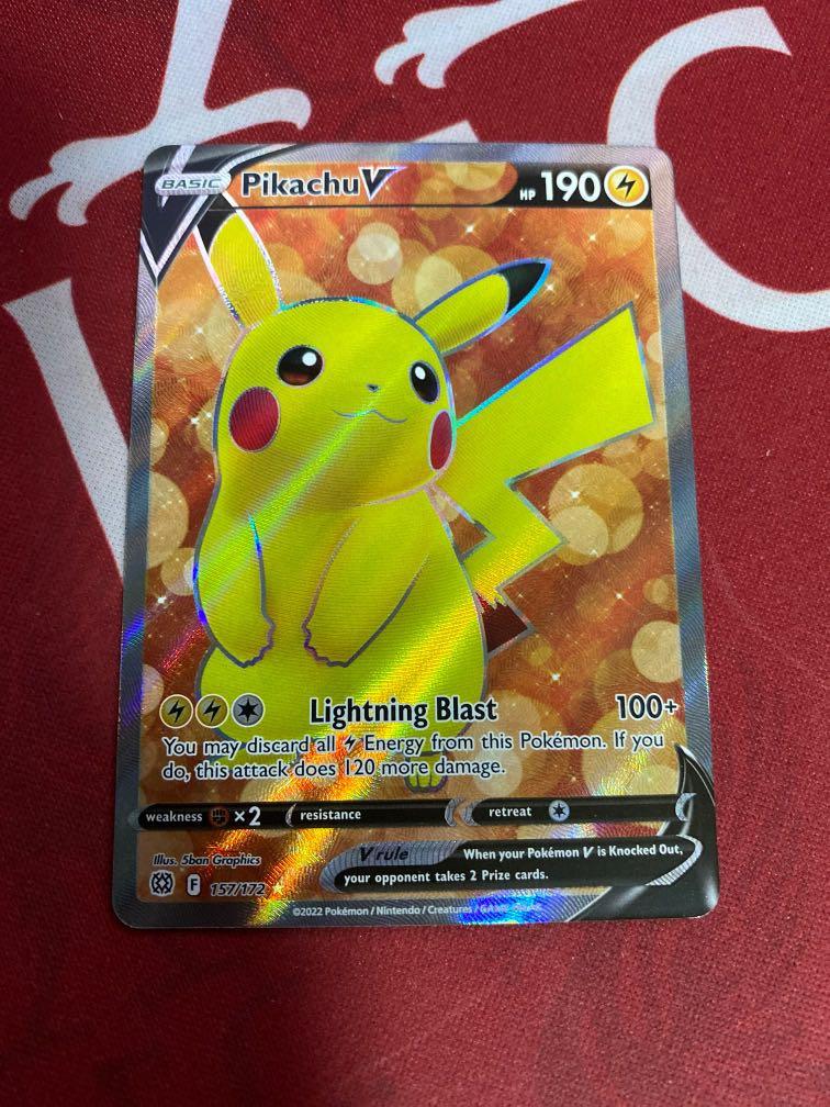 Pokemon TCG Pikachu V Full Art, Hobbies & Toys, Toys & Games on Carousell