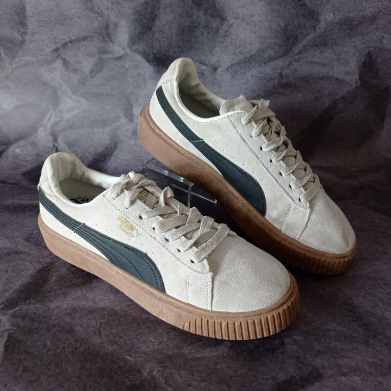 Puma basket platform patent marshmallow on sale