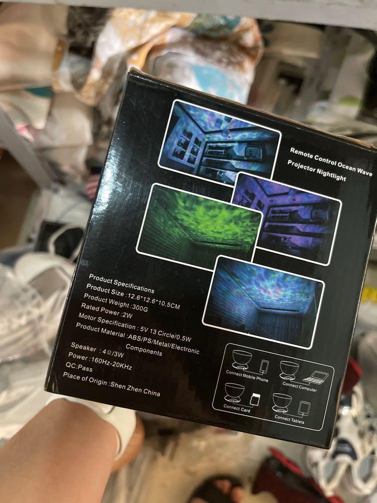 remote control ocean wave projector nightlight, Furniture & Home Living